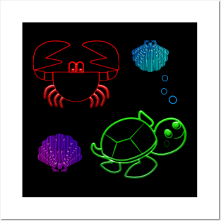 Turtle and Crab Posters and Art
